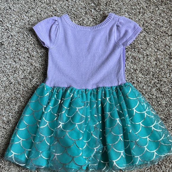 DISNEY PRINCESS ARIEL INSPIRED TODDLER GIRL TULLE DRESS - Picture 7 of 9